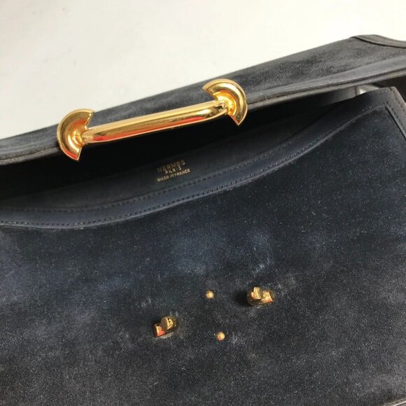 HERMES Shawl vintage Fonsbell 24 Hand Bag Shoulder Bag - Picture 10 of 16